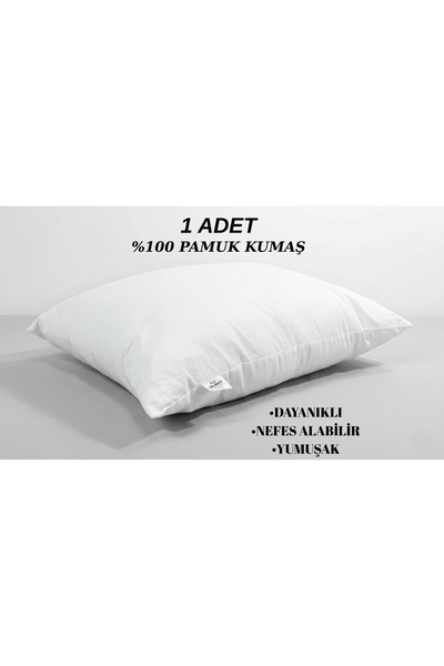 Clasy 1 Adet %100 Pamuk Yastık Dayanıklı Nefes Alabilir Yumuşak 700 GRAM