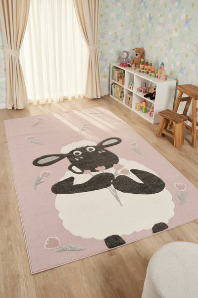 essense Home&Living TİNKY Yumuşak Bukleli Yumuşak Peluş Post Shaggy Krem Çocu...