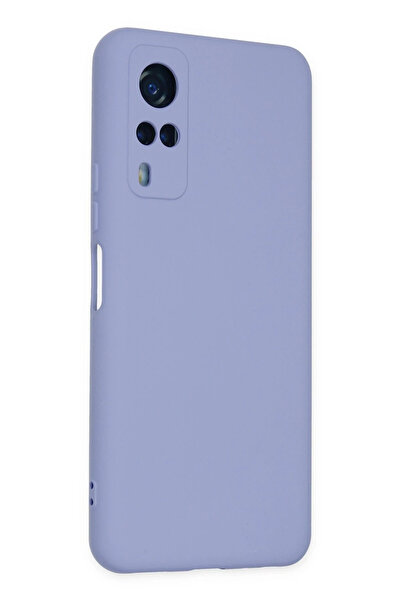 BAMBAM SHOP حافظة نيو فيس لهاتف فيفو Y53S نانو من الداخل سيليكون مخملي - ليلك