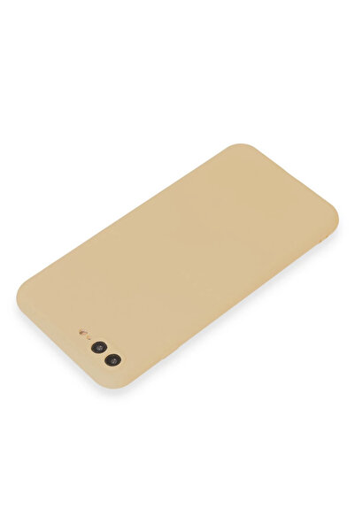 ZEMİRA HOME حافظة نيو فيس لهاتف ايفون 7 بلس سيليكون اول - ذهبي