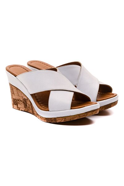 Zeynep Sıradağlı Ciana Шкіряні капці Білі