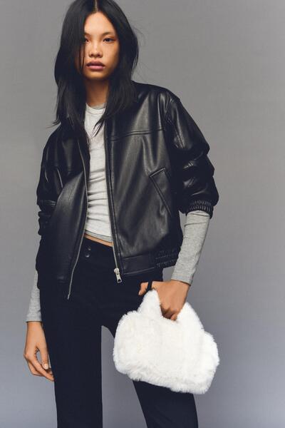 Bershka Suni kürk bowling çanta