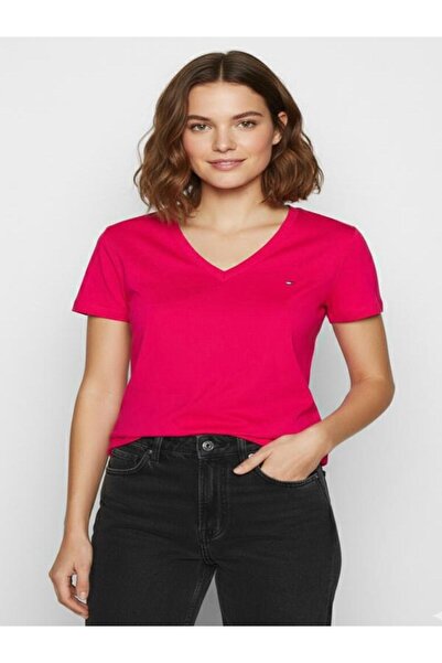 Tommy Hilfiger T-shirt New WW0WW27736 Viola Slim Fit