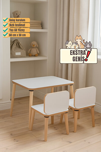 MESAVİSTA Çocuk Aktivite Masası, Etkinlik Masası, Çocuk Düz Çalışma Masası-sa...
