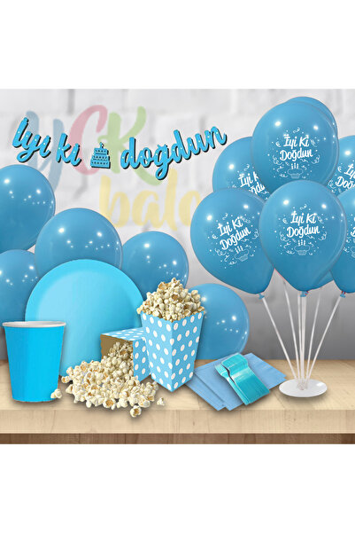 YCK BALON Doğum Günü Parti Süsleri İyi Ki Doğdun Yazılı Parti Konsept Seti (E...