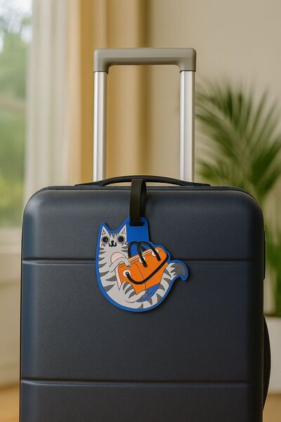 Ecrou Cat Suitcase Tag Travel Accessory