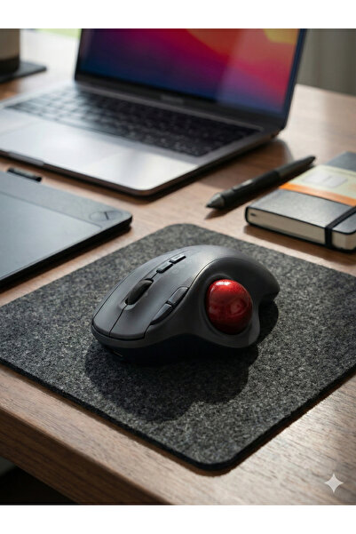 Zilvana Ergonomik Trackball Mouse Bluetooth 5.1 Sessiz Ayarlanabilir DPI Parm...