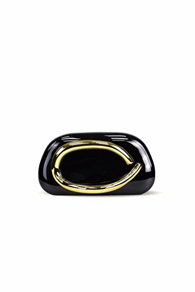 birizmoda Geantă pentru rochie de seară strălucitoare Glow Model - Negru