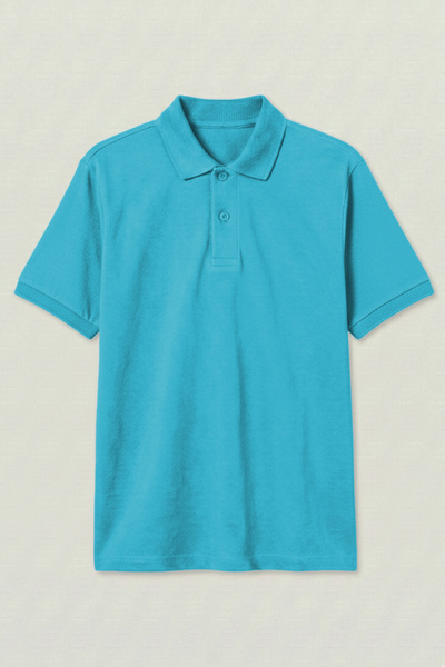 Çapıt قطن قطع من تيشيرتات بولو ياقة للمدرسة / اليومية MDOO20K