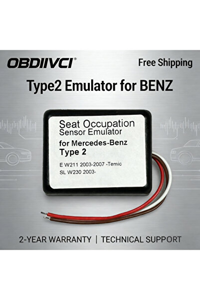 Choice محاكي مستشعر شغل المقعد من النوع 2 لسيارة Mercedes-e-des-B-e-nz محاكي ...