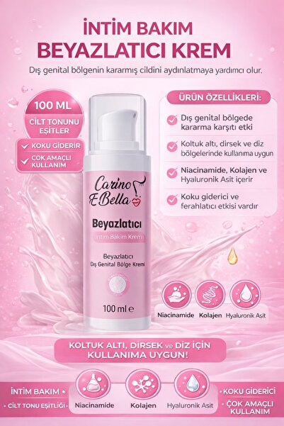 Carino E Bella Dış Genital Bölge Beyazlatıcı Koku Giderici Bikini Bölgesi İnt...