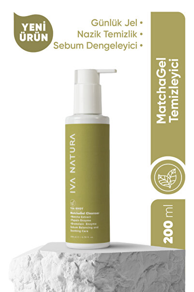 Iva Natura Matcha Özlü Jel Yüz Temizleyici Yağ Dengeleyici & Nazik Arındırıcı...