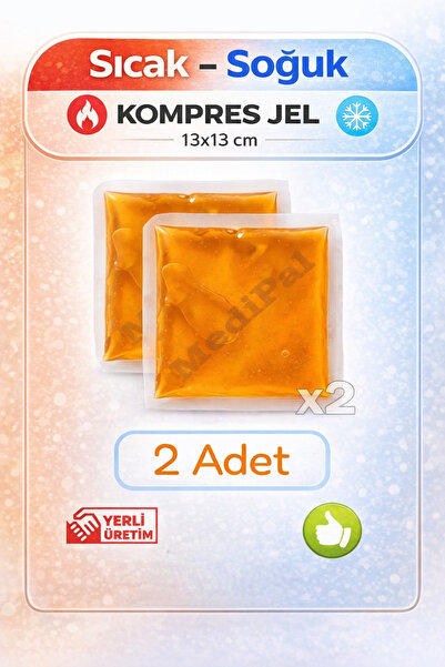 MediPal 2 Adet Turuncu Termojel - Cold Pack - Buz Paketi - Sıcak Soğuk Kompre...