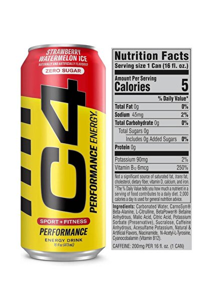 Cellucor Cellucor-C4 Pre-Workout Energy Drink 3 Count - Strawberry & Watermelon