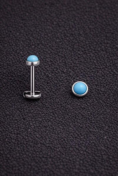 ömay takı Doğal Taş 316l Cerrahi Çelik Tragus Piercing