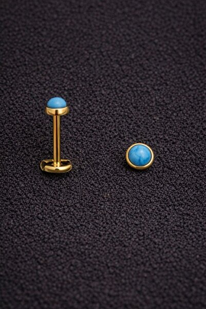 ömay takı Doğal Taş 316l Cerrahi Çelik Tragus Piercing