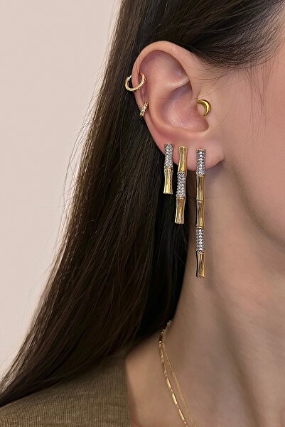 Okko Store Stick 3-Piece Earrings