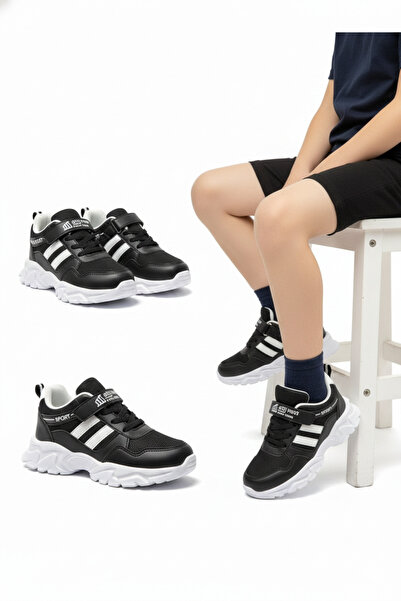 VANONE Pantofi sport unisex pentru copii, cu velcro și elastic, ortopedici, m...