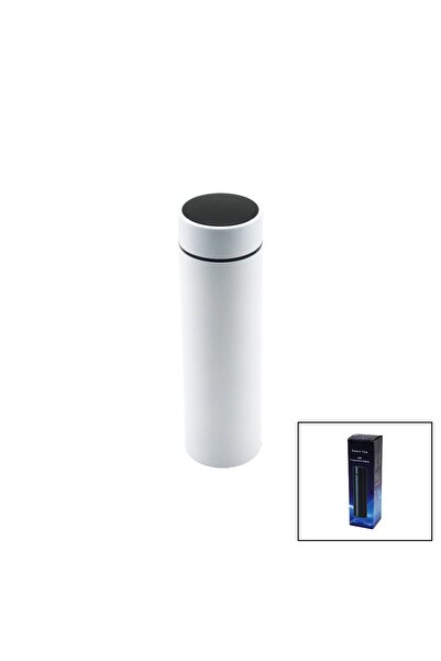 Go İthalat White led degree indicator 304-steel thermos 500ml with filter kee...