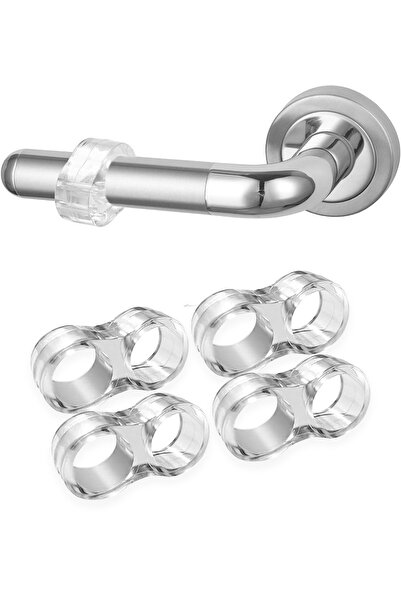 COZY SENSE سدادة مقبض الباب 4 قطع من السيليكون لحماية الحائط من الصدمات خلف ا...