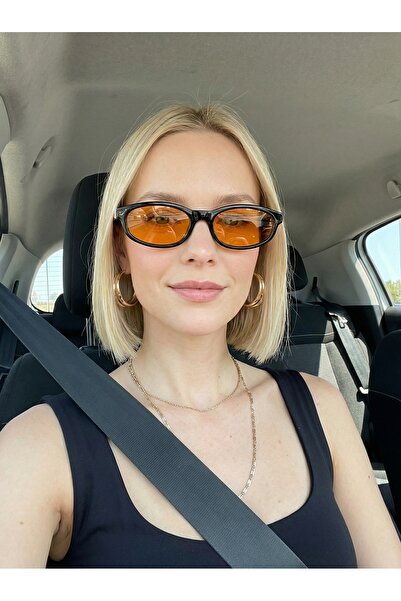 funeyes Miux Mu Orange Sunglasses with Metal Accessories Miux Stylish Unisex ...