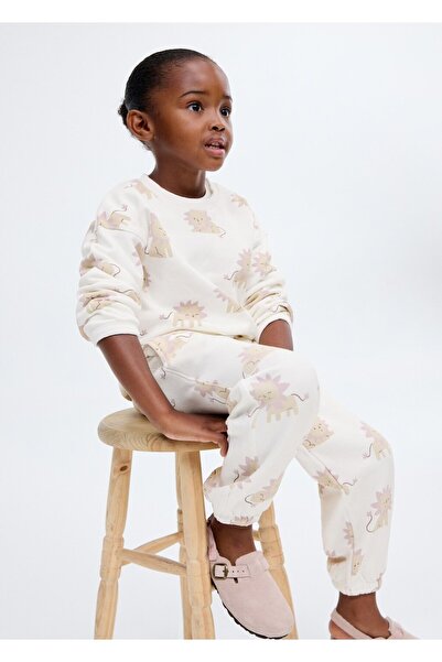 MANGO Baby Desenli pamuklu jogger pantolon