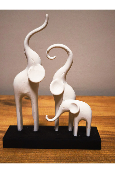 Arven Home Design İskandinav Tarzı 3'lü Fil Heykeli