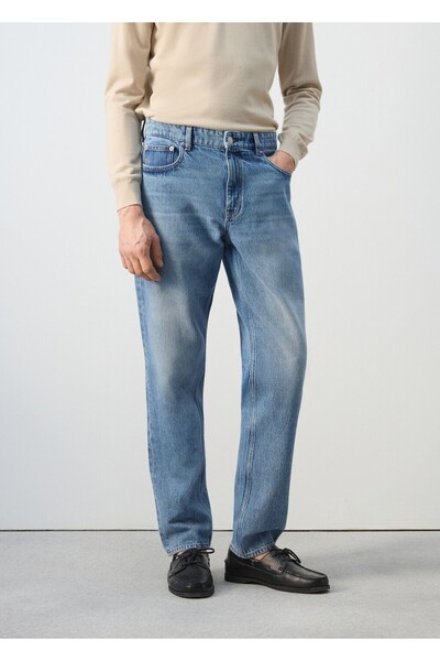 MANGO Man Regular kesim Bob jean pantolon