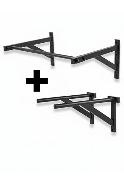 CrewSport Profesyonel Barfiks Ve Dips Barı Seti - Duvar Barfiksi - Paralel Di...