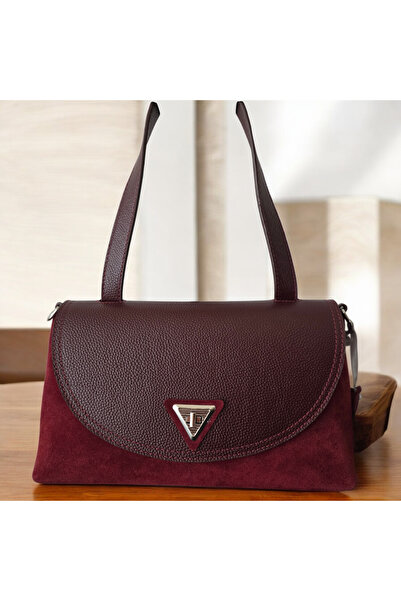 valentina victoria Genuine Suede Printed Medium Size 3 Compartment Shoulder Bag