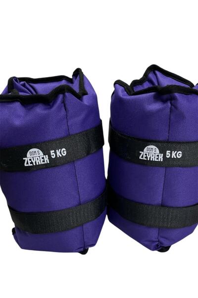 S ZEYREK 5 Kg × 2 Adet Toplam 10 Kg El Ayak Bilek Kas Güçlendiriçi Ağırlık Seti Kum Ağırlık Torbası