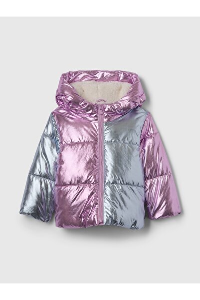 GAP Kız Bebek Çok Renkli Puffer Şişme Mont