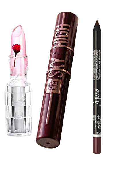 Femmelogy Mürdüm Maskara 24K Çiçekli Sihirli Ruj Ve Gül Kurusu Kalem Romantik...