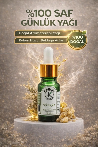 KARUM Günlük Uçucu Yağ %100 Saf ve Doğal Cam Damlalıklı 10 mL