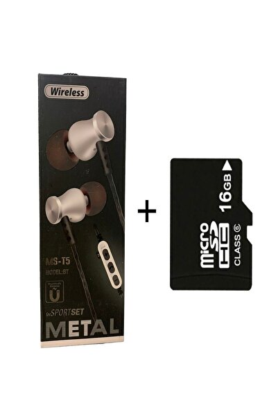 Platoon 16 Gb Hafıza Kartı Hediyeli Bluetooth Kulaklık Mp3 Çalar Gümüş Renk