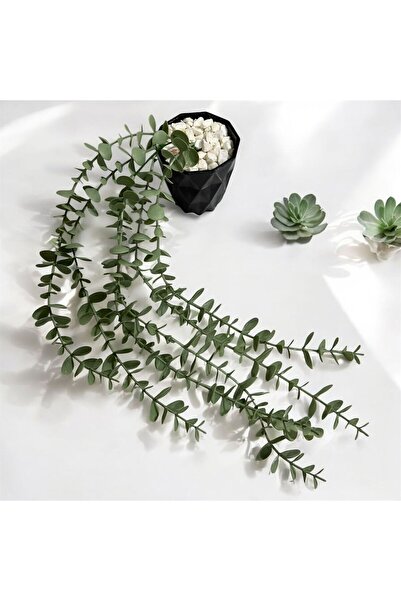 Lilac Home Fejka Black Diamond Flower Pot - Pastel Eucalyptus Dangling Design