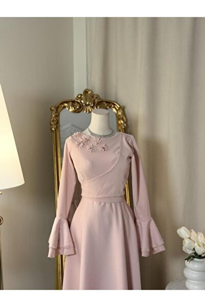 vanus fashion 6051 -فستان ( 2 لونين)