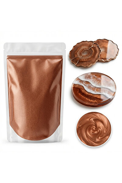 cnk craft shop Epoksi Reçine Bakır Sedef Pigment 50cc Epoksi Pigment Boya