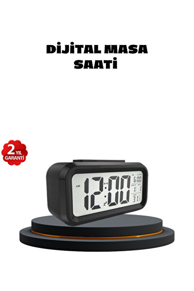 Kanonik Education Digital Desk Clock with Sensor, with Alarm and Temperature ...