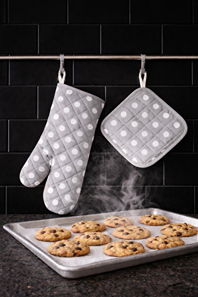 ÇIQRIK HOME مجموعة حاملات القفازات المقاومة للحرارة، مجموعة أدوات الطبخ للمطب...