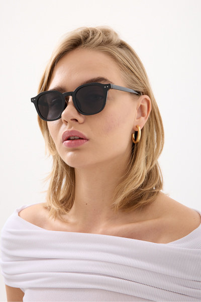 Chunky Frame Hayrish Unisex Black New Season Luxury Sunglasses