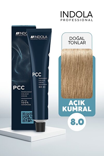 Indola PCC 8.0 60ML Koyu Kumral Altın Mahagoni Saç Boyası