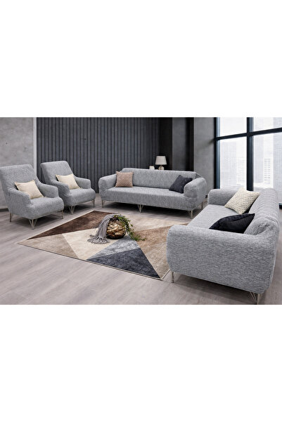 uzhanem مجموعة غطاء مقعد جاكار مطاطي مرن قابل للغسل 3 3 1 1