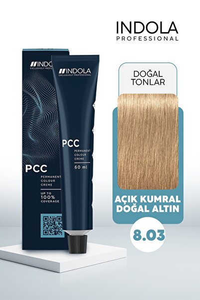 Indola PCC 8.03 60ML Açık Kumral Naturel Dore Saç Boyası