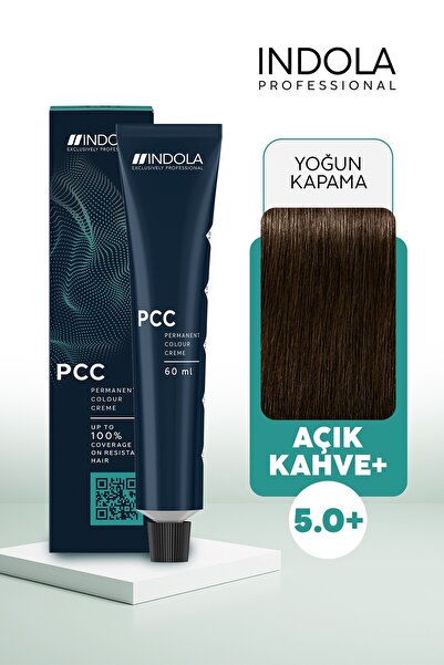 Indola PCC 5.0+ 60ML yoğun Açık Kahve Saç Boyası