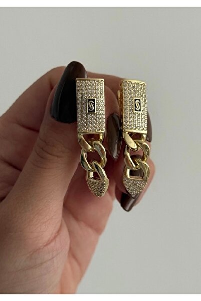 Merlina Jewelry 14K ALTIN KAPLAMA ÖZEL GURMET KÜPE