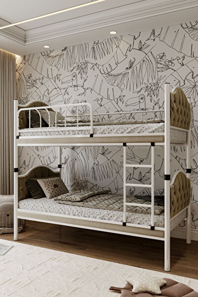 ARGİMO Melis Çift Katlı Metal Ranza Ve Karyola 90x190