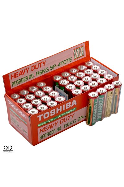 Toshiba Μπαταρίες βαρέως τύπου R3 AAA, σετ 4 τεμαχίων, 1,5 V