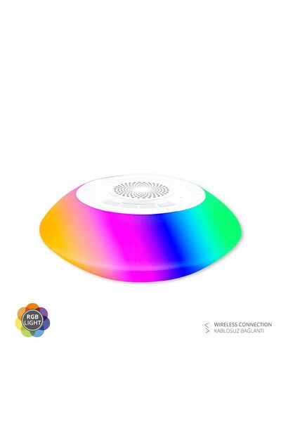 Piranha 7844 RGB LED Işıklı Yüzen TWS Bluetooth Hoparlör | TF Kart Girişi | B...