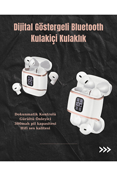 Kanonik Education سماعات أذن بلوتوث مع شاشة رقمية – عبوة من 4 قطع، مزودة بخاص...